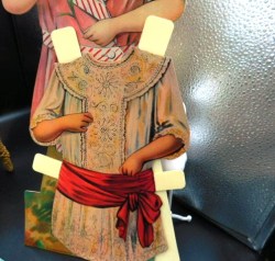 TALL paper doll girl dress